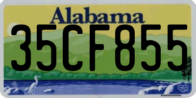 AL license plate 35CF855