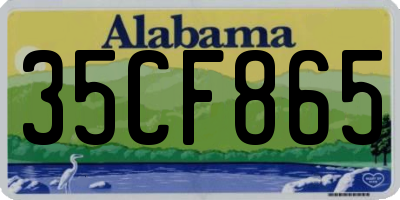 AL license plate 35CF865