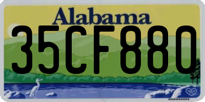 AL license plate 35CF880