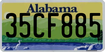 AL license plate 35CF885
