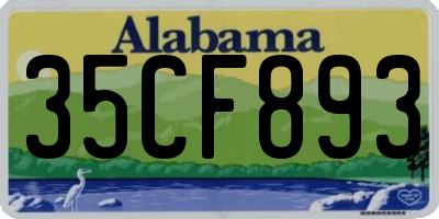 AL license plate 35CF893