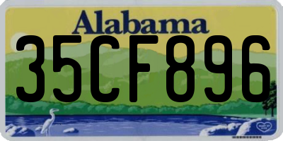 AL license plate 35CF896