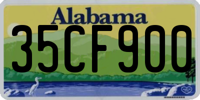 AL license plate 35CF900