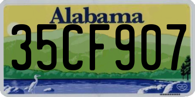 AL license plate 35CF907