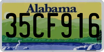 AL license plate 35CF916