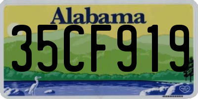 AL license plate 35CF919