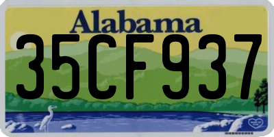 AL license plate 35CF937