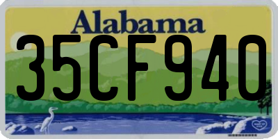 AL license plate 35CF940