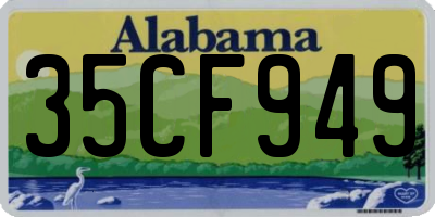 AL license plate 35CF949
