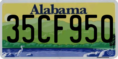 AL license plate 35CF950