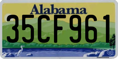 AL license plate 35CF961