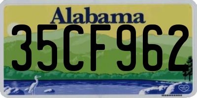AL license plate 35CF962