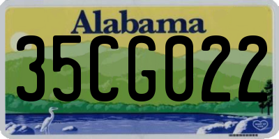 AL license plate 35CG022