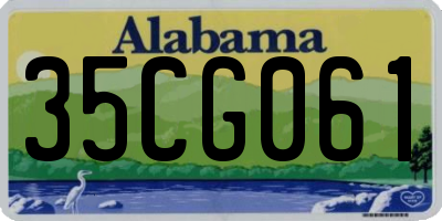 AL license plate 35CG061