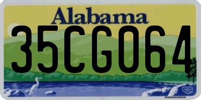 AL license plate 35CG064