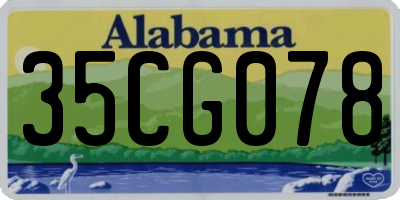 AL license plate 35CG078