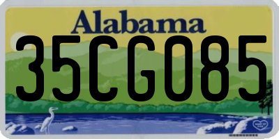 AL license plate 35CG085