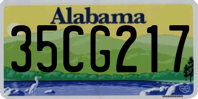 AL license plate 35CG217