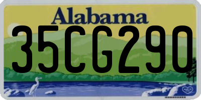 AL license plate 35CG290