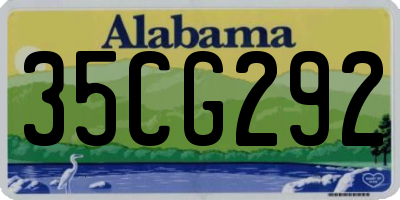 AL license plate 35CG292