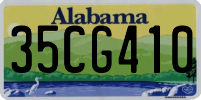 AL license plate 35CG410