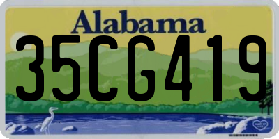 AL license plate 35CG419