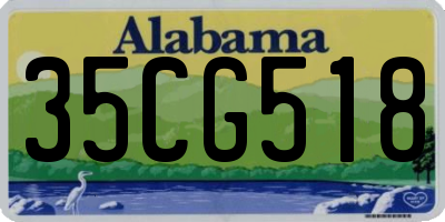 AL license plate 35CG518