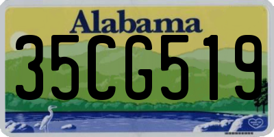 AL license plate 35CG519