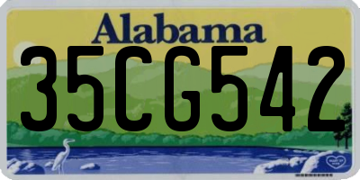 AL license plate 35CG542