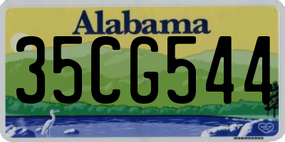 AL license plate 35CG544