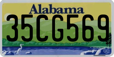 AL license plate 35CG569