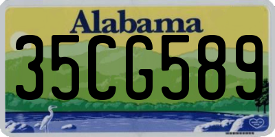 AL license plate 35CG589