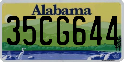 AL license plate 35CG644