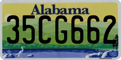 AL license plate 35CG662