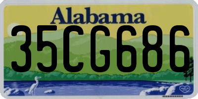 AL license plate 35CG686