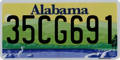 AL license plate 35CG691