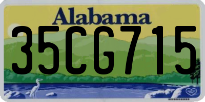 AL license plate 35CG715