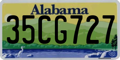 AL license plate 35CG727