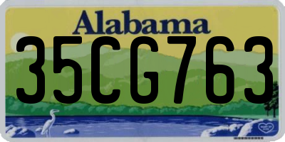 AL license plate 35CG763