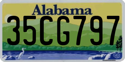AL license plate 35CG797