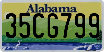 AL license plate 35CG799