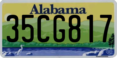 AL license plate 35CG817