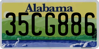 AL license plate 35CG886