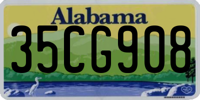 AL license plate 35CG908