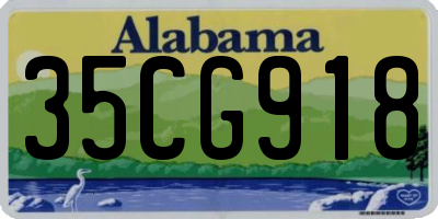 AL license plate 35CG918