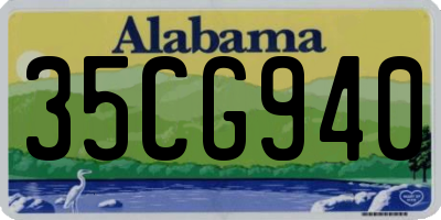 AL license plate 35CG940