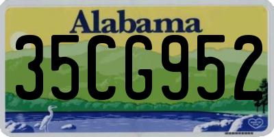 AL license plate 35CG952