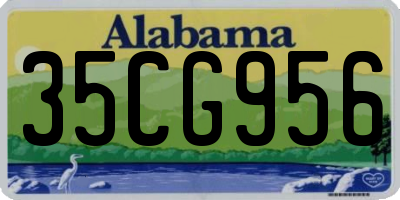 AL license plate 35CG956