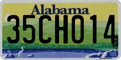 AL license plate 35CH014