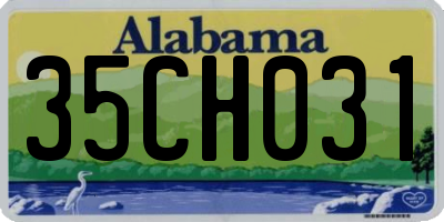 AL license plate 35CH031